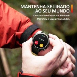 Smartwatch de última geração com chamadas Bluetooth, monitorização contínua da sua saúde e uma ampla autonomia até 25 dias