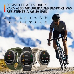 Smartwatch de última geração com chamadas Bluetooth, monitorização contínua da sua saúde e uma ampla autonomia até 25 dias